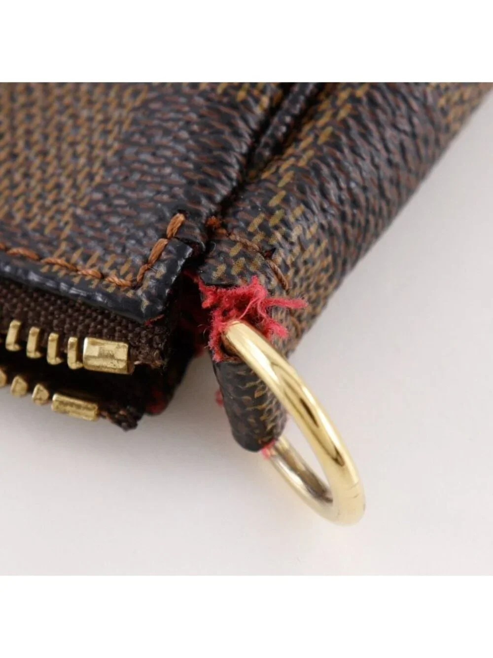 Louis Vuitton Pochette Pouch Damier Canvas Brown